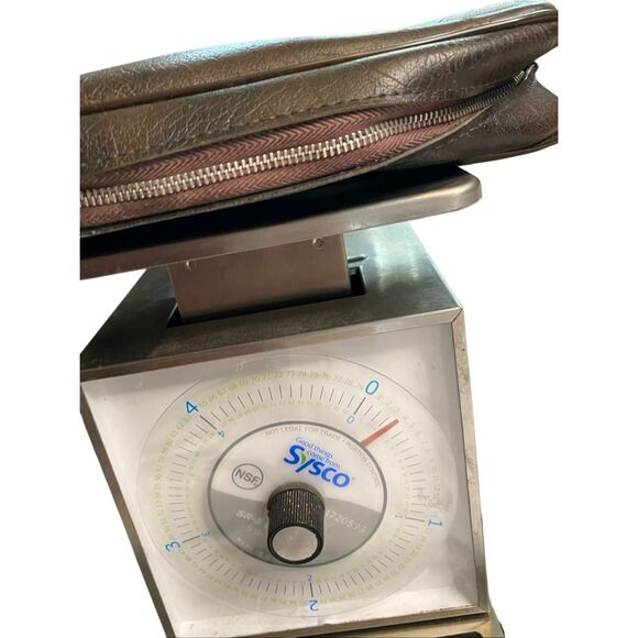 Brown Faux Leather Shaving Dopp Kit Travel Toiletry Bag Vintage Style Zip Case - Picture 11 of 11